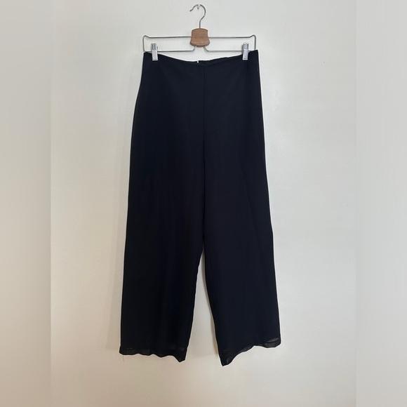 Vintage Pants - Vintage “Moonlighting”Black Straight Leg Dress Pants - Size 11/12